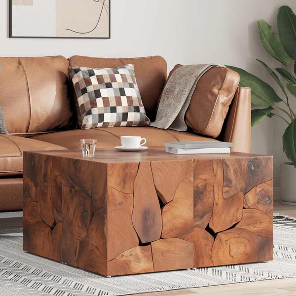 vidaXL Hocker/Couchtisch Massivholz Teak