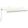 vidaXL Standmarkise Automatisch 500x300 cm Creme