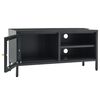 vidaXL TV-Schrank Anthrazit 90x30x44 cm Stahl und Glas