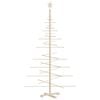 vidaXL Weihnachtsbaum Holz zum Schm&uuml;cken 180 cm Massivholz Kiefer