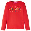 Kinder-Langarmshirt Rot 128