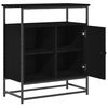 vidaXL Sideboard Schwarz Eichen-Optik 69 x 35 x 80 cm Holzwerkstoff