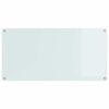 vidaXL Küchenrückwand Weiß 120 x 60 x 0,6 cm Gehärtetes Glas