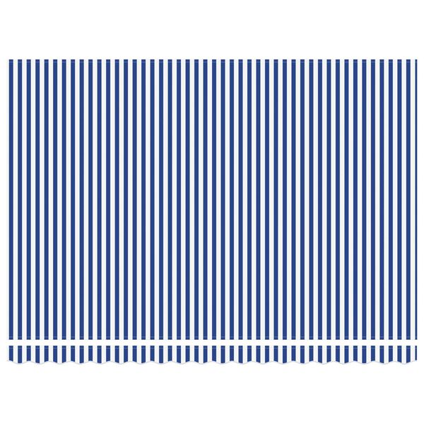 vidaXL Einziehbare Markise Blau und Wei&szlig; 450 x 300 cm