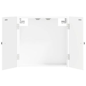 vidaXL Dartboard Schrank BREDA Hochglanz Wei&szlig; 52,5 x 10,5 x 53,5 cm