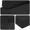 vidaXL Sofakissen f&uuml;r drau&szlig;en 2 pcs Schwarz Polyester