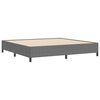 vidaXL Boxspringbett Hellgrau 200 x 200 cm Cordstoff