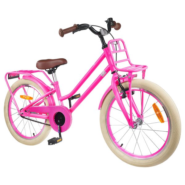 vidaXL Kinderfahrrad 20 Zoll f&uuml;r 6-11 Jahre alt Dunkelrosa