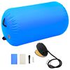 vidaXL Aufblasbare Gymnastik-Rolle mit Pumpe 100x60 cm PVC Blau