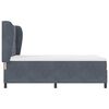 vidaXL Boxspringbett mit Matratze Dunkelgrau 190 x 140 cm Samt