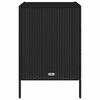 vidaXL Gartenschrank Schwarz 55x59x80 cm Poly Rattan
