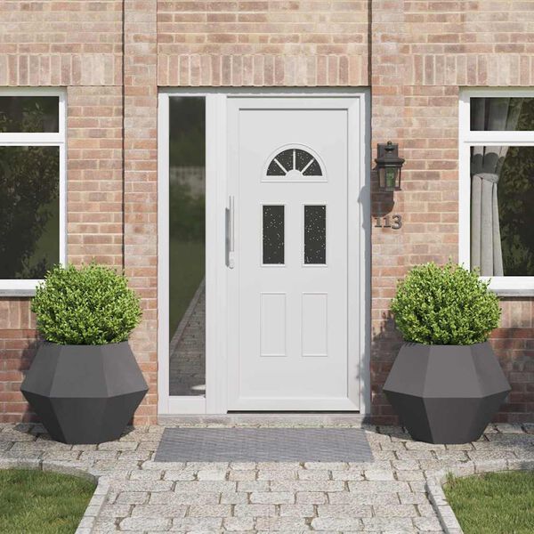 vidaXL Pflanzk&uuml;bel 2 pcs Schwarz 75 x 75 x 60 cm Stahl