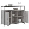 vidaXL Sideboard Grau Sonoma 100x35x80 cm Holzwerkstoff