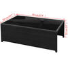 vidaXL 8-tlg. Garten-Lounge-Set mit Auflagen Poly Rattan Schwarz