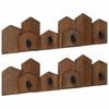 vidaXL Kleiderb&uuml;gel Braun 48 x 8 x 15 cm Massives Mahagoni Holz