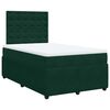 vidaXL Boxspringbett mit Matratze Dunkelgr&uuml;n 120x190 cm Samt