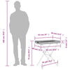 vidaXL Tabletttisch Klappbar Schwarz 65x40x75 cm Poly Rattan