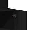 vidaXL K&uuml;chenschrank Schwarz 95x50x180 cm Holzwerkstoff