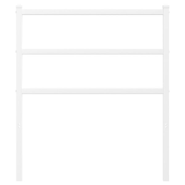 vidaXL Ersatz-Kopfteil Metall Wei&szlig; 80 cm