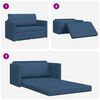 vidaXL Schlafsofa 110cm Blau Stoff