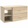 vidaXL Badezimmerm&ouml;bel-Set 2 pcs Sonoma-Eiche Holzwerkstoff