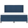 vidaXL Boxspringbett mit Matratze mit Kopfteil Blau 180 x 200 cm Stoff
