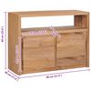 vidaXL Sideboard 80x30x60 cm Massivholz Teak