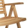 vidaXL Garten Essgruppe 5 pcs Braun Massivholz Teak
