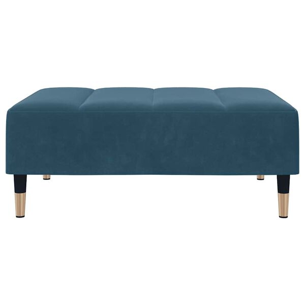 vidaXL Fu&szlig;hocker Blau 77x55x31 cm Samt