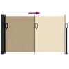 vidaXL Seitenmarkise Ausziehbar Beige 120x600 cm