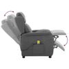 vidaXL Massagesessel mit Kissen Hellgrau 93,5 x 67,5 x 101,5 cm Stoff