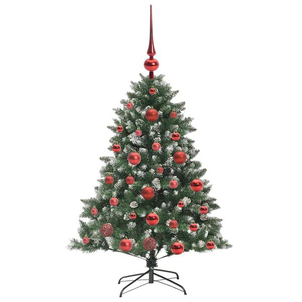 vidaXL K&uuml;nstlicher Weihnachtsbaum mit 150 LEDs mit St&auml;nder Gr&uuml;n 120 cm