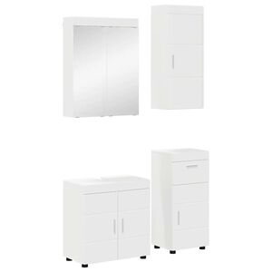 vidaXL Badezimmerm&ouml;bel-Set TULUM 4 stk. Wei&szlig; 60 x 34 x 63 cm