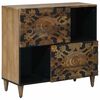 vidaXL Sideboard mit Speicher Braun 80 x 33,5 x 75 cm Massivholz Mango