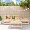 vidaXL 4-tlg. Garten-Lounge-Set Massivholz Kiefer