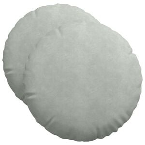 vidaXL Sitzkissen 2 stk. Samt Hellgrau &Oslash;50 x 19 cm