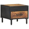 vidaXL Nachttisch 40x40x35 cm Raues Mangoholz