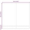 vidaXL Einziehbare Markise Creme 250 x 200 cm Aluminium und Stoff