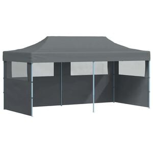 vidaXL Pop-Up Partyzelt mit Seitenw&auml;nden Faltbar 3 x 6 m Anthrazit