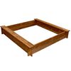 vidaXL Sandkasten Holz Quadratisch