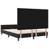 vidaXL Boxspringbett mit Kopfteil Schwarz 140 x 190 cm Samt