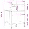 vidaXL Nachttisch 2 pcs Graues Sonoma 40 x 40 x 61 cm Holzwerkstoff