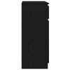 vidaXL Sideboard mit Schublade Schwarz Eichen-Optik 71x35x84 cm