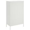 vidaXL Highboard Weiß 68x39x113 cm Stahl