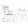 vidaXL Garten Essgruppe 3 pcs Braun Massivholz Akazie