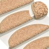 vidaXL Stufenmatten 30 Stk. 65x21x4 cm Gold Halbrund Gro&szlig;