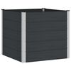 vidaXL Hochbeet Schwarz 100 x 100 x 91 cm alu.