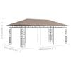 vidaXL Pavillon mit Moskitonetz 6x3x2,73 m Taupe 180 g/m²