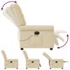 vidaXL Massagesessel Elektrisch Creme Stoff