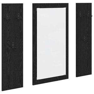 vidaXL Wandmontierter nachttisch Schwarz Eichen-Optik 96 x 1,5 x 90 cm